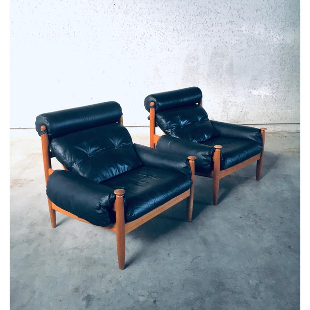 Scandinavian Lounge Chairs attributed to Eric Merthen for Ire Möbler, Sweden 1960s, Set of 2 For Sale - Image 9 of 18