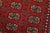 Bokhara Rug 4’2” X 6’1” Red Wool Tribal Hand-Knotted Oriental Carpet For Sale - Image 4 of 11