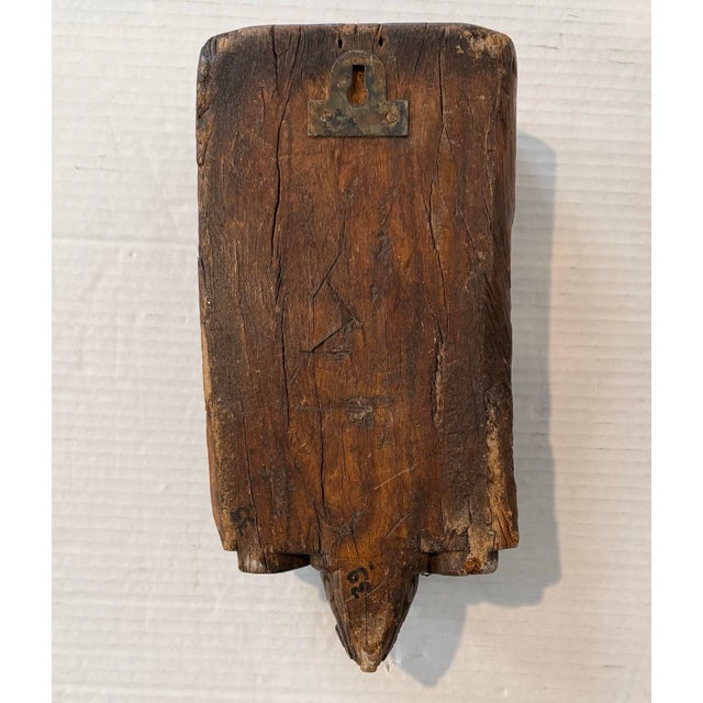 Mid 19th Century Antique Carved French Wooden Wall Corbel Wall Bracket With Hidden Compartment For Sale - Image 5 of 8