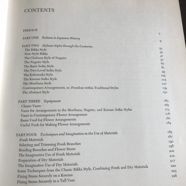 Textile Vintage 1965 1st Edition Mid Century Modern "The Art of Arranging Flowers" Japanese Ikebana Silk Covered Collector's Design Book For Sale - Image 7 of 12