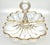 A stunning French translucent white glass serving dish/fruit bowl, circa 1880s, having a lavishly hand painted designs in...
