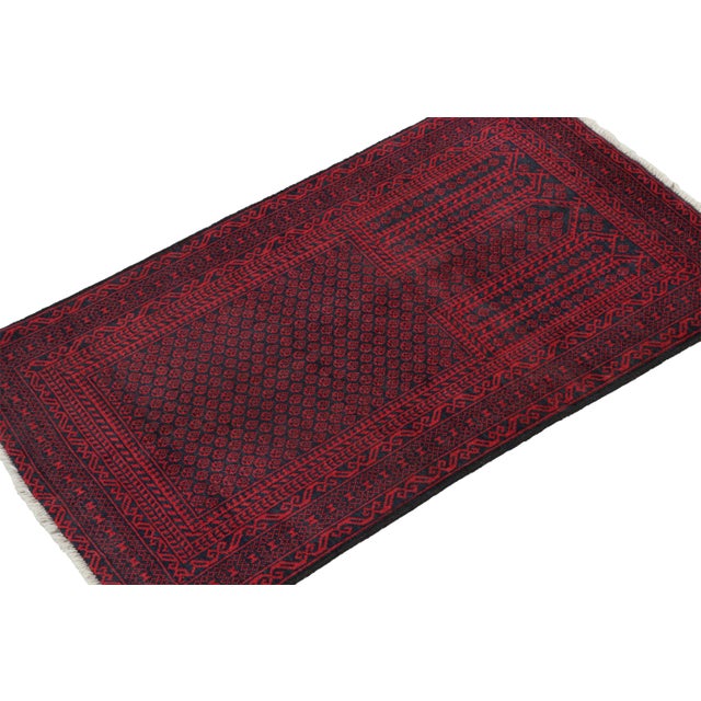 Hand knotted in wool, this 3x5 Baluch rug represents a new line of tribal carpets in the Modern Classics Collection by Rug...