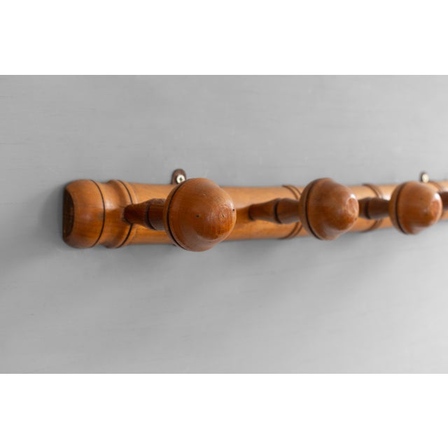 Vintage Coat Pegs in Faux Bamboo, 1930s For Sale - Image 3 of 7