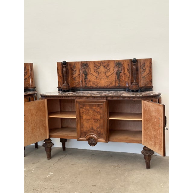 Italian Art Deco Sideboards, 1940s, Set of 2 For Sale - Image 3 of 17