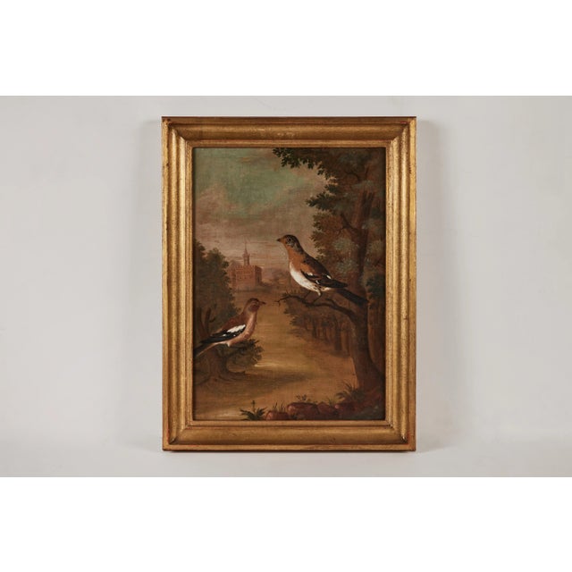 Textile Antique Avian Paintings, Unknown - A Pair For Sale - Image 7 of 12