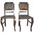 Set of Antique Embossed Leather Dining Chairs, 1900s For Sale - Image 11 of 11