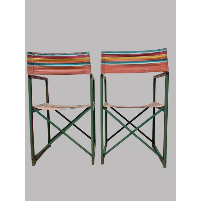 Vintage Folding Chairs by Table Auto B.P. Paris, 1950s, Set of 2 For Sale - Image 14 of 18