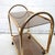 Brown Vintage Gilded Aluminium Kaymet Bar Cart Trolley, 1970s For Sale - Image 8 of 13