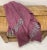 Soft Merino Lambswool Throw in a Rich Boysenberry Purple Chevron / Herringbone Pattern - Made in England For Sale - Image 9 of 13