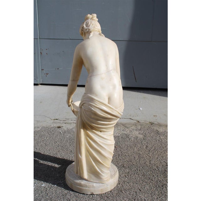 Ivory Italian Artist, Woman at Fountain, 1910, Marble For Sale - Image 8 of 18