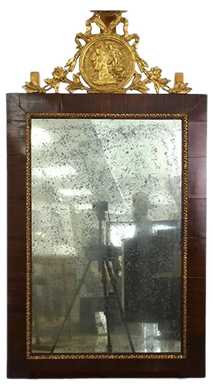 Frame with Mirror and Coping, France, 19th Century