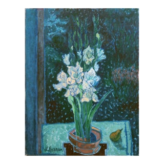 'Gladioli by Moonlight' by Jean Freeman, Laguna Beach Art Association, Pasadena Art Museum For Sale
