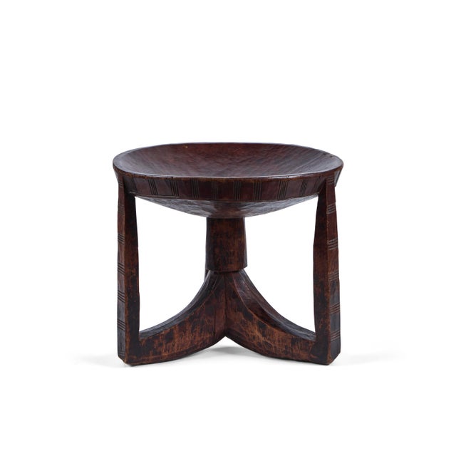 Trio of Vintage African Stools (Ethiopian) For Sale - Image 9 of 17