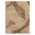 A vintage English Art Deco style throw rug handmade during the mid-20th century in shades of brown. Measures: 1' 3" x 2' 3".