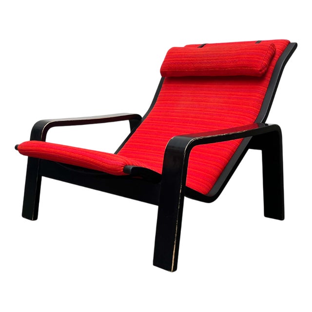 Mid-Century Modern Pulkka Lounge Chair by Ilmari Lappalainen for Asko, Finland, 1960s For Sale