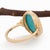 Blue 5.4cts Sonoran Turquoise Ring With Natural Diamonds: Solid 14k Gold, 1Size 6.75 For Sale - Image 8 of 10