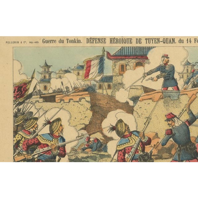 Tonkin War Battle Scene, 1885, Paper For Sale - Image 4 of 10