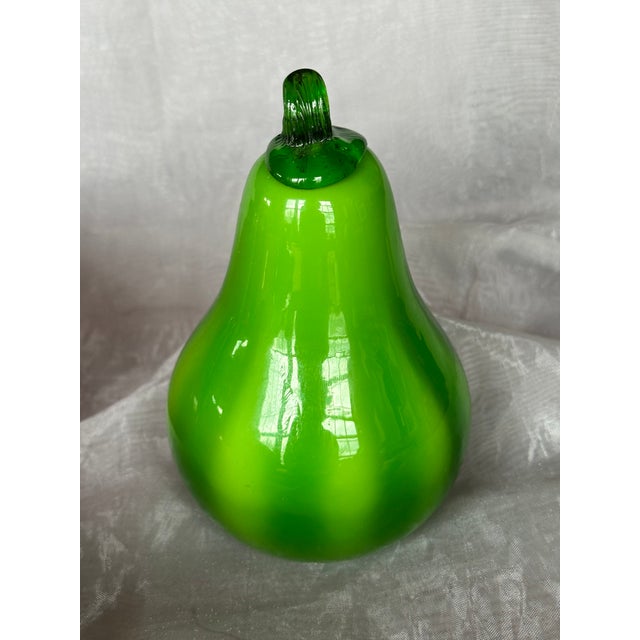 Red Murano Style Hand Blown Glass Fruit For Sale - Image 8 of 15