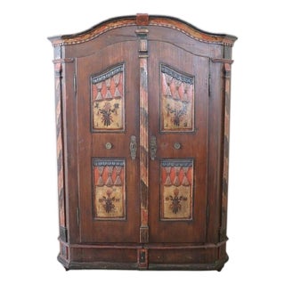 Antique Tyrolen Wardrobe in Pine, 1800s For Sale