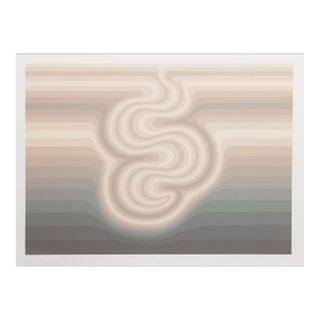 Roy Ahlgren, "Embryo", Op Art Screenprint For Sale