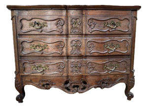 Louis XV Style Chest of Drawers from Nîmes in Oak