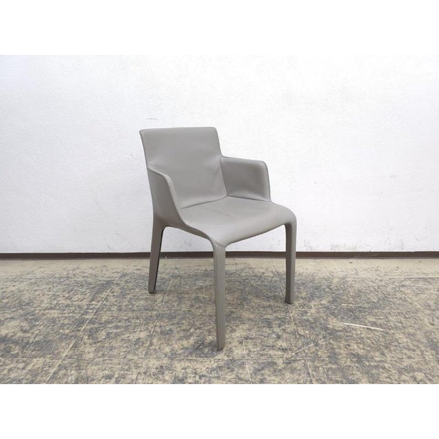 Gray Gio Chair in Leather by Walter Knoll For Sale - Image 8 of 13