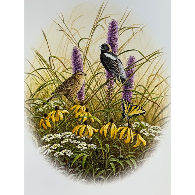 Prairie Pair-Bobolinks by LARRY ZACH ~ LE SIGNED NUMBERED PRINT LARRY ZACH is one of the most important wildlife artists....