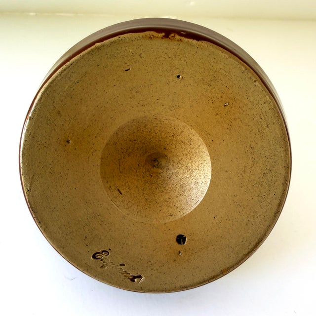 Early 20th Century Antique English Match Striker / Match Holder – Brown Glazed Stoneware – Early 20th Century For Sale - Image 5 of 5