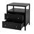 2020s Mendel 21.25 in. W Rectangular Wood 2 Drawer Narrow Nightstand with Open Shelf, Black For Sale - Image 5 of 11