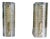 Textured Ice Glass and Brass Wall Sconces, 1970s, Set of 2 For Sale
