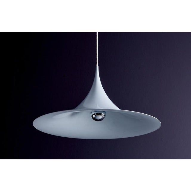 Mini Semi Pendant attributed to Claus Bonderup for Fog & Mørup, 1960s For Sale - Image 3 of 7