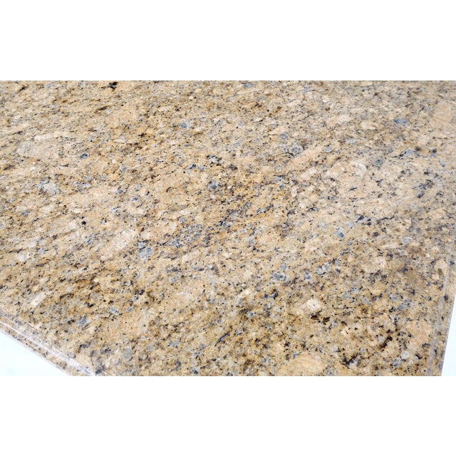 Mid Century square granite top chrome base occasional coffee side end table MINT.