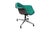 Green Six Vintage Eames Herman Miller Swivel Shell Chairs on Casters 1970s For Sale - Image 8 of 12