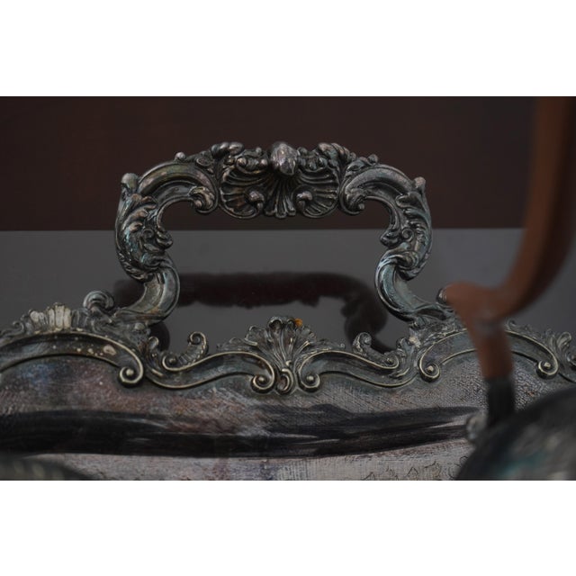 Metal English 6 Piece Silverplate Tea Set For Sale - Image 7 of 12