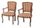 Wooden and Fabric Armchairs, 1950s, Set of 2 For Sale