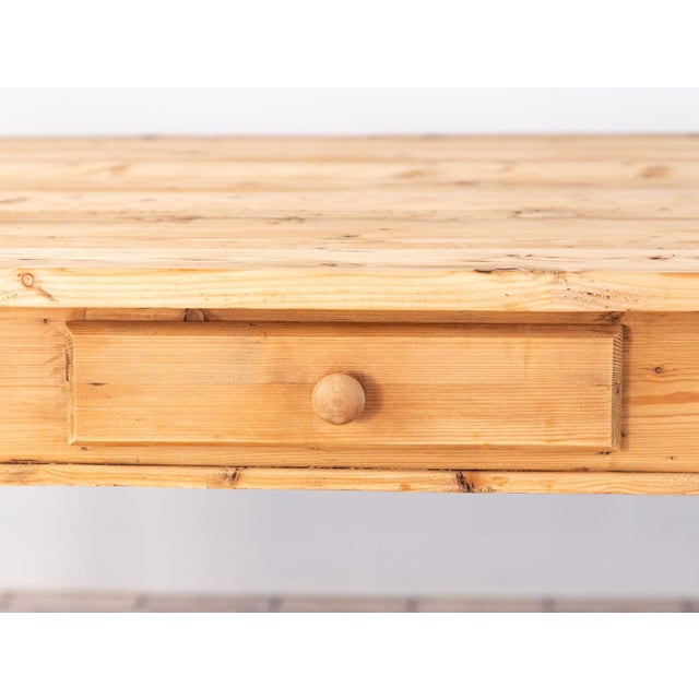 Vintage Pine Farmhouse Table, Usa 1960s For Sale - Image 4 of 18
