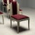 1960s Vladimir Kagan Mid-Century Modern, Six Eva Dining Chairs, Lacquer, Maroon Fabric For Sale - Image 5 of 12