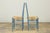 Blue Set of Six French Louis XVI Style Dining Chairs, Painted Wood, 1900 For Sale - Image 8 of 18