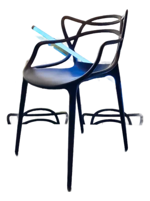 Kartell Masters by Philippe Starck Black Chair - 6 in Excellent Condition- Indoor / Outdoor