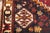 Vintage Hand-Knotted Persian Qashqai Rug 4'6" X 5'6" For Sale - Image 13 of 18