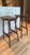 A pair of walnut solid wood barstool by Article furniture.