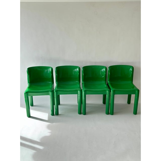 Space Age 4875 Chairs by Carlo Bartoli for Kartell, Italy, 1970, Set of 4 For Sale - Image 9 of 9