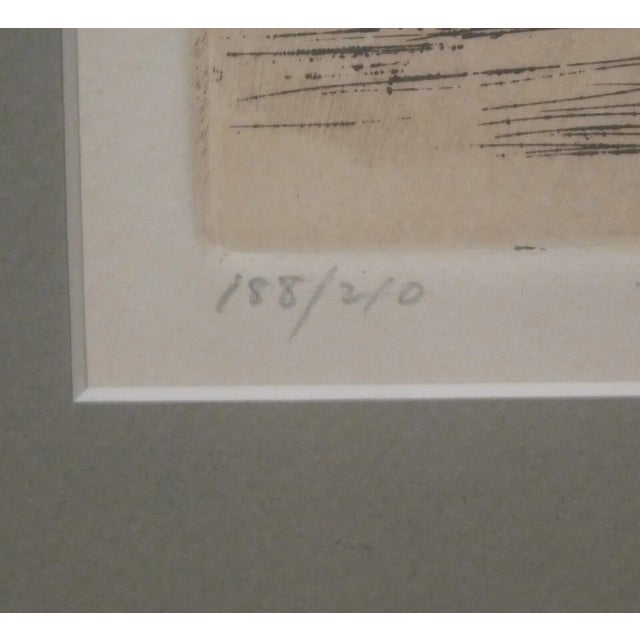 Vintage Aubrey Schwartz - "Trees" Framed Limited Edition Etching (#188/210) (1965) (American) For Sale - Image 4 of 7