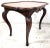 Brown Country French Side Table Leather Top Oak Antique For Sale - Image 8 of 12
