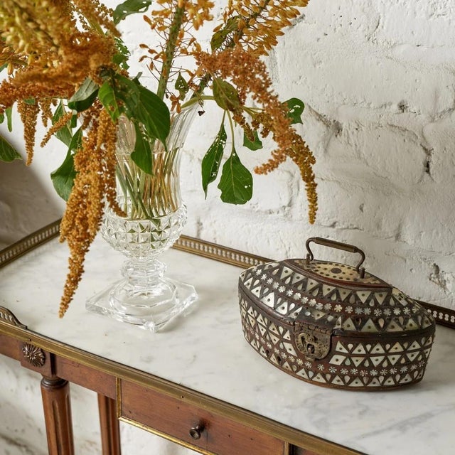 18th Century 18th Century Louis XVI Mahogany & Marble Console Table For Sale - Image 5 of 9