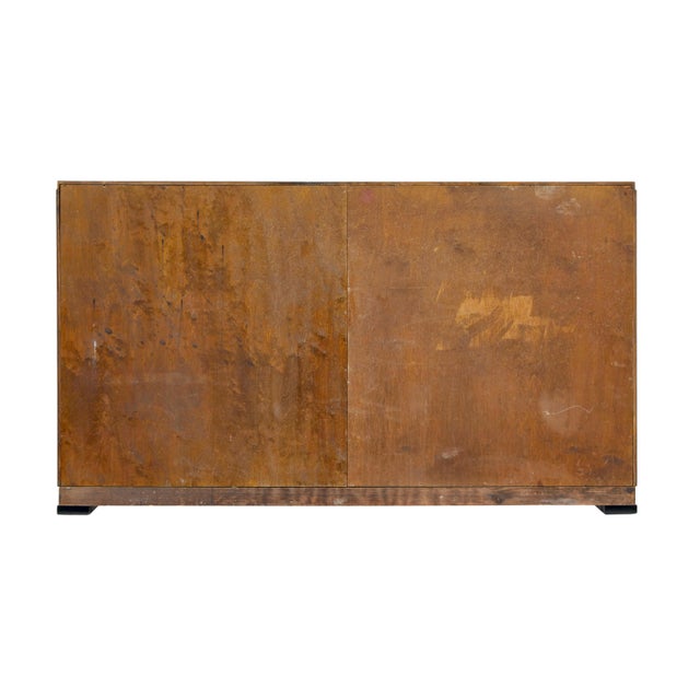 Mid-Century Scandinavian Teak and Zebrawood Low Open Bookcase, 1950 For Sale - Image 9 of 11