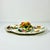 1960s Vintage Majolica Italian Nove Rose Boho Chic Oval Divided Serving Platter With Trompe L’Oeil Peaches Handle For Sale - Image 9 of 14