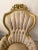 Victorian Victorian Style Kimball Style Tufted Gold Upholstered Pair of Parlor Chairs Vintage For Sale - Image 3 of 10