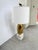 Modern Brass Lamp on Marble Cube Base For Sale - Image 4 of 7
