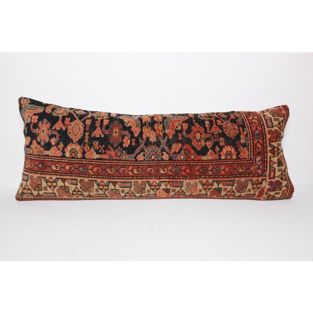 Here i am listing a 100% Handmade double knotted rug pillow cover, made from antique Persian tribal carpet rug. This’s a...